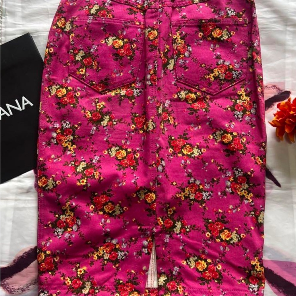 D&G Pink Floral Skirt